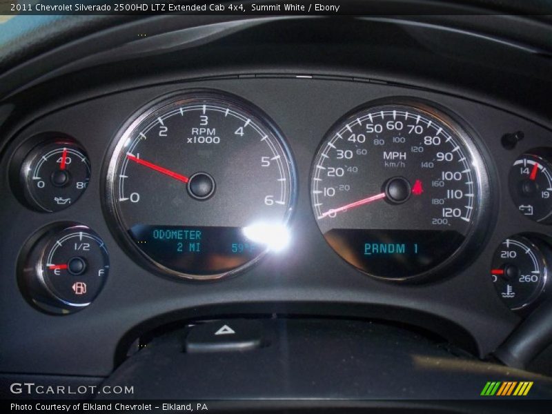  2011 Silverado 2500HD LTZ Extended Cab 4x4 LTZ Extended Cab 4x4 Gauges