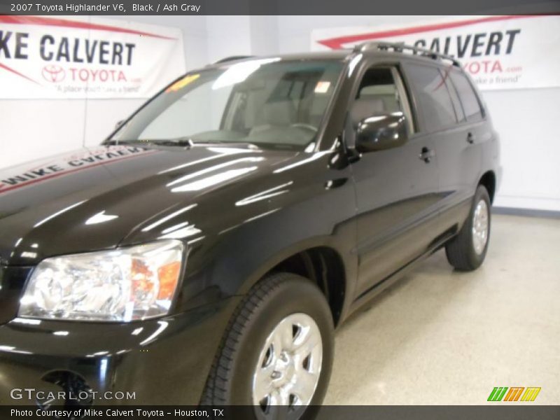 Black / Ash Gray 2007 Toyota Highlander V6