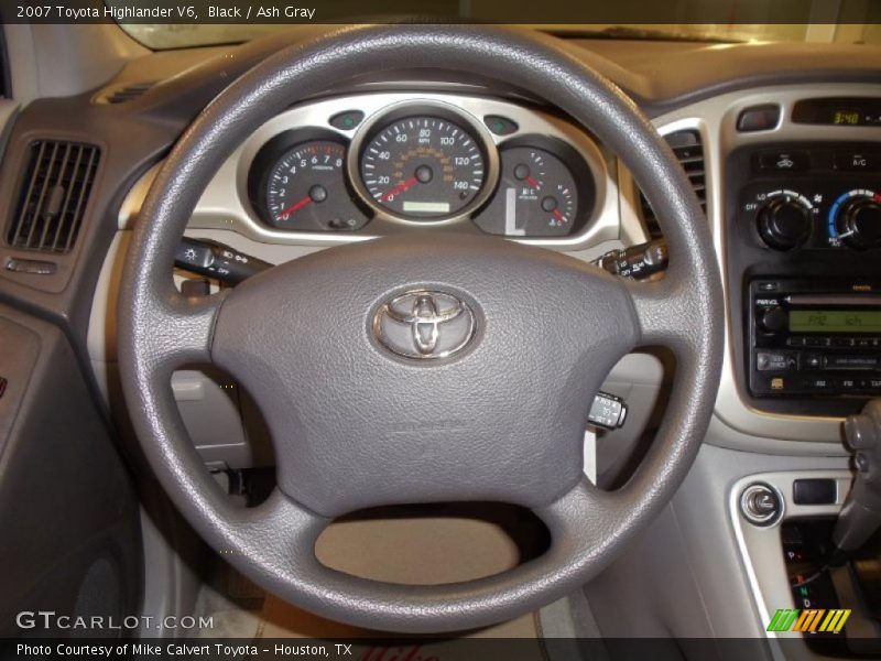 Black / Ash Gray 2007 Toyota Highlander V6