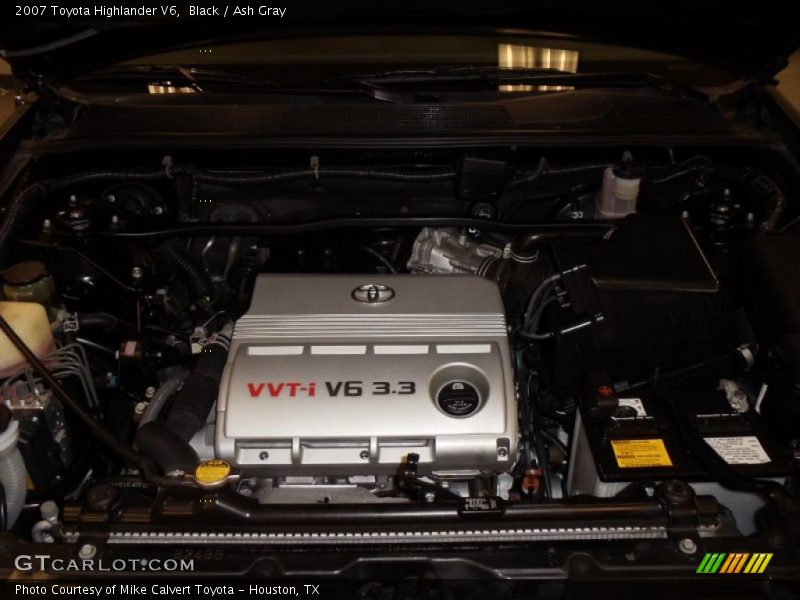 Black / Ash Gray 2007 Toyota Highlander V6