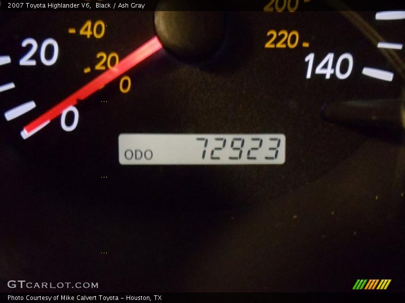 Black / Ash Gray 2007 Toyota Highlander V6