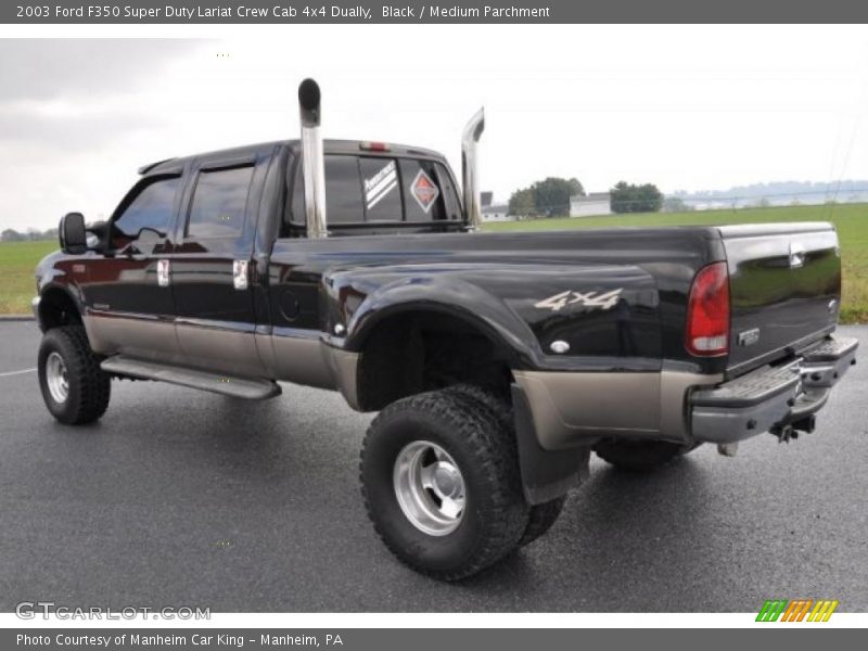 Black / Medium Parchment 2003 Ford F350 Super Duty Lariat Crew Cab 4x4 Dually