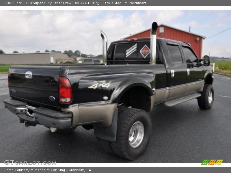 Black / Medium Parchment 2003 Ford F350 Super Duty Lariat Crew Cab 4x4 Dually