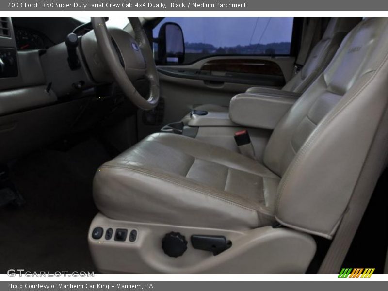 Black / Medium Parchment 2003 Ford F350 Super Duty Lariat Crew Cab 4x4 Dually