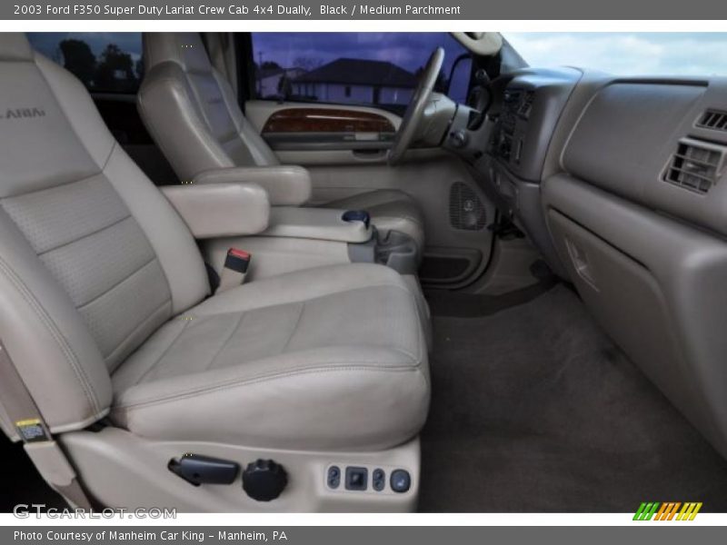 Black / Medium Parchment 2003 Ford F350 Super Duty Lariat Crew Cab 4x4 Dually