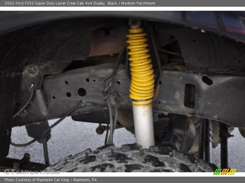 Black / Medium Parchment 2003 Ford F350 Super Duty Lariat Crew Cab 4x4 Dually