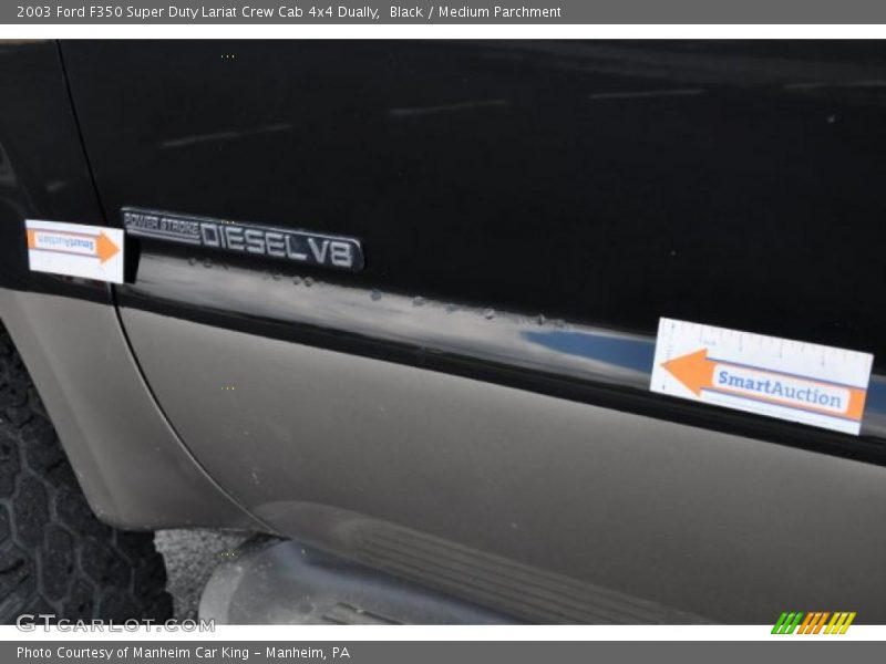 Black / Medium Parchment 2003 Ford F350 Super Duty Lariat Crew Cab 4x4 Dually