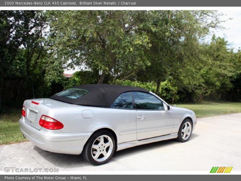 Brilliant Silver Metallic / Charcoal 2003 Mercedes-Benz CLK 430 Cabriolet