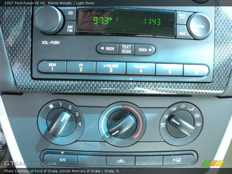 Merlot Metallic / Light Stone 2007 Ford Fusion SE V6