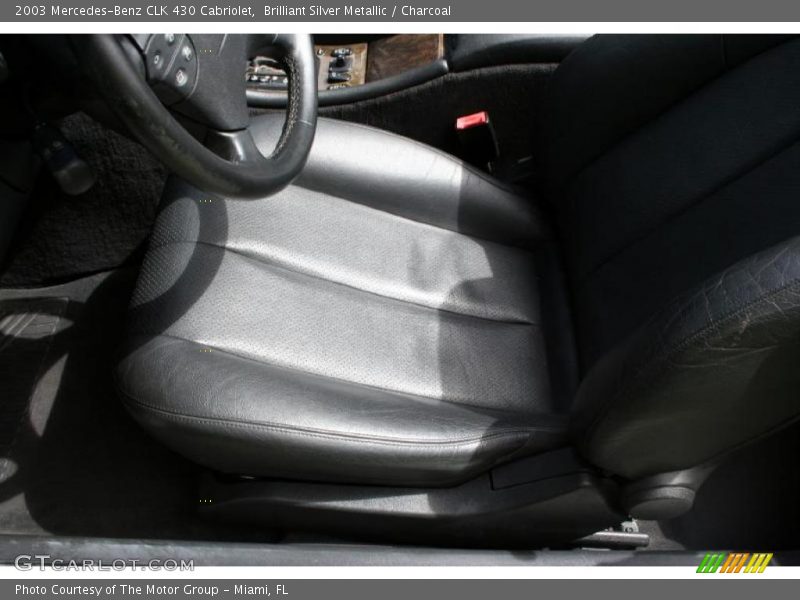 Brilliant Silver Metallic / Charcoal 2003 Mercedes-Benz CLK 430 Cabriolet