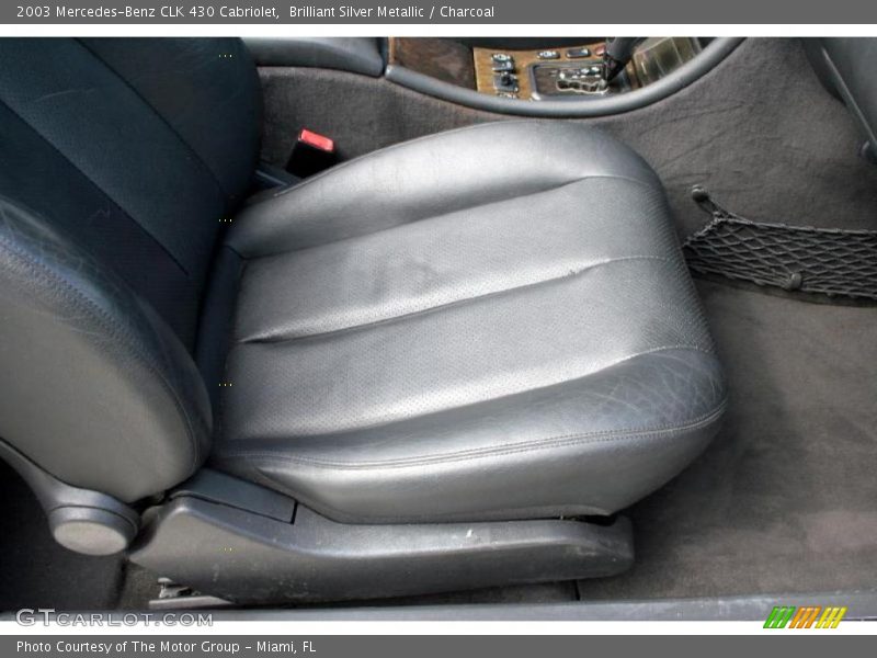 Brilliant Silver Metallic / Charcoal 2003 Mercedes-Benz CLK 430 Cabriolet