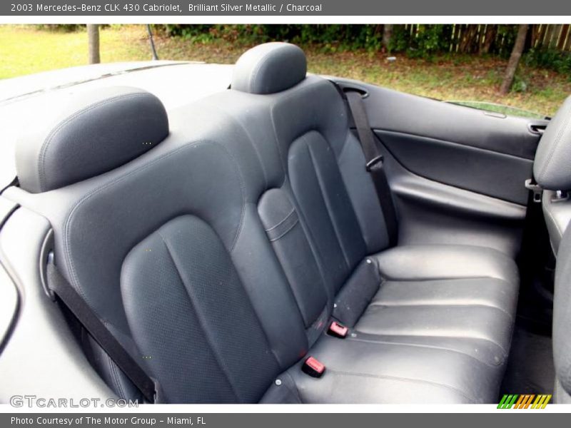 Brilliant Silver Metallic / Charcoal 2003 Mercedes-Benz CLK 430 Cabriolet