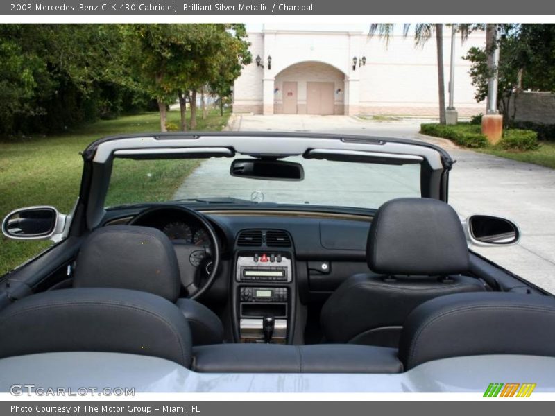 Brilliant Silver Metallic / Charcoal 2003 Mercedes-Benz CLK 430 Cabriolet