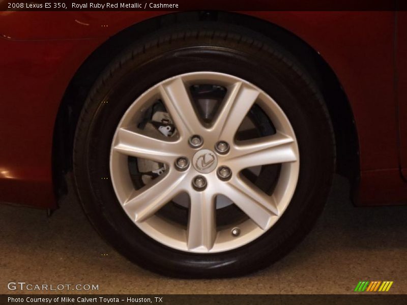 Royal Ruby Red Metallic / Cashmere 2008 Lexus ES 350