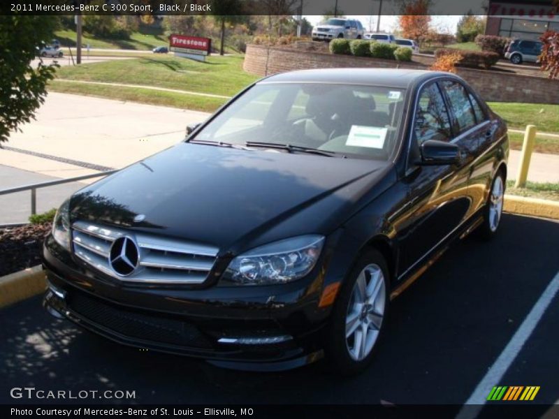 Black / Black 2011 Mercedes-Benz C 300 Sport
