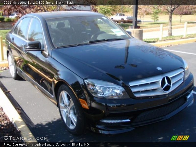 Black / Black 2011 Mercedes-Benz C 300 Sport