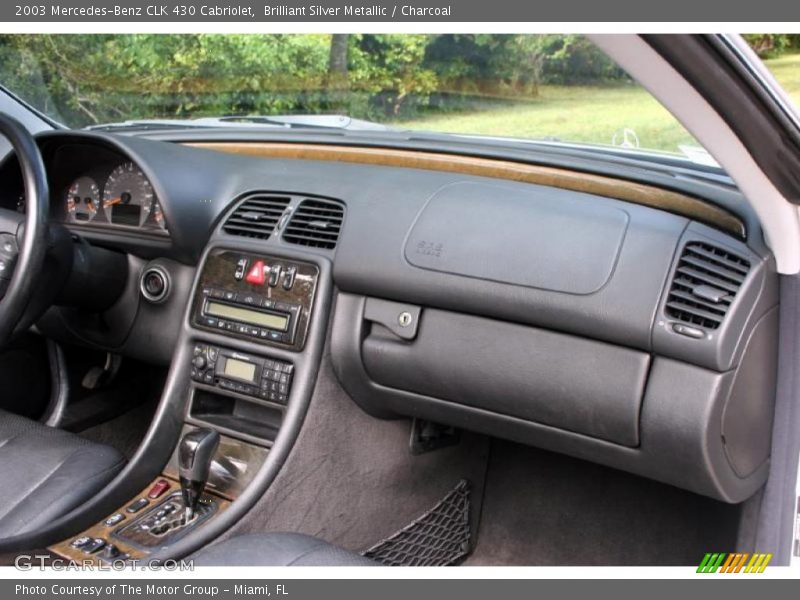 Brilliant Silver Metallic / Charcoal 2003 Mercedes-Benz CLK 430 Cabriolet