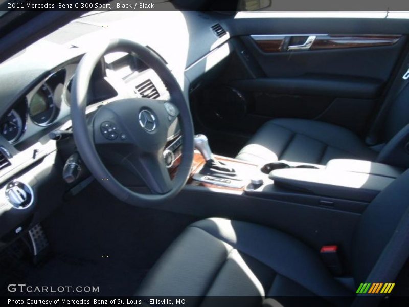 Black / Black 2011 Mercedes-Benz C 300 Sport