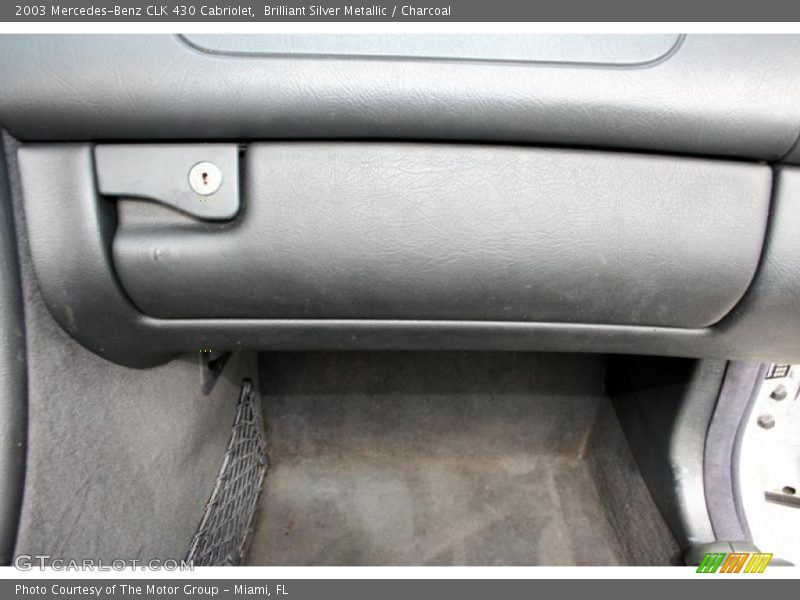 Brilliant Silver Metallic / Charcoal 2003 Mercedes-Benz CLK 430 Cabriolet
