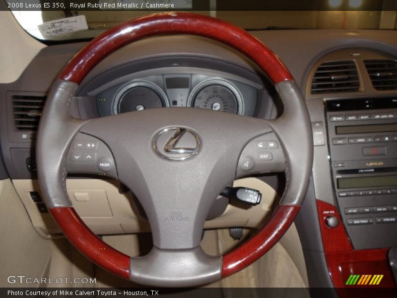 Royal Ruby Red Metallic / Cashmere 2008 Lexus ES 350