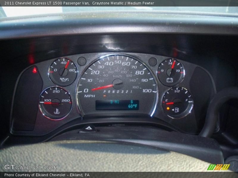  2011 Express LT 1500 Passenger Van LT 1500 Passenger Van Gauges