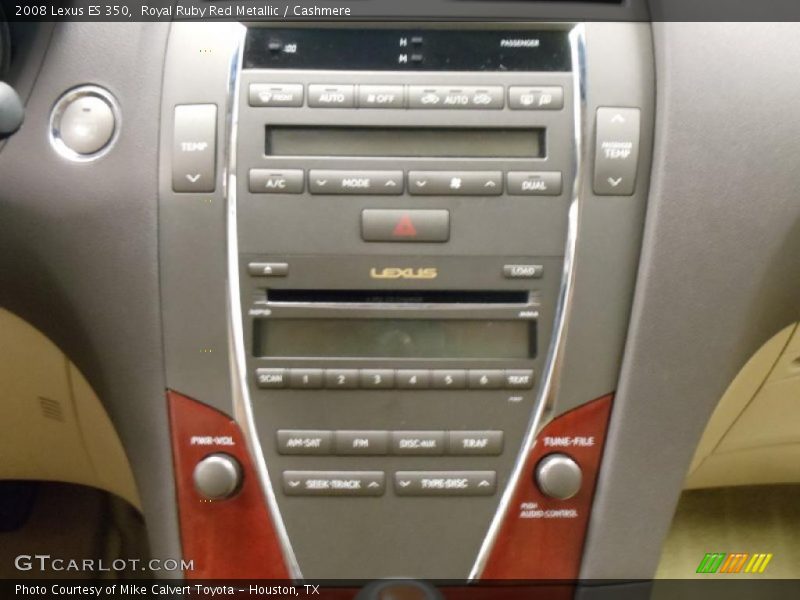 Royal Ruby Red Metallic / Cashmere 2008 Lexus ES 350