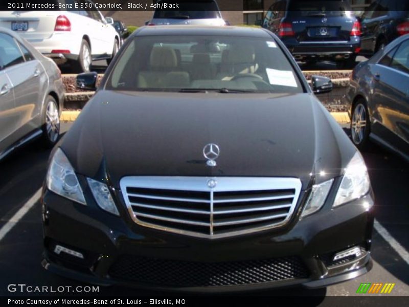 Black / Ash/Black 2011 Mercedes-Benz E 350 Cabriolet