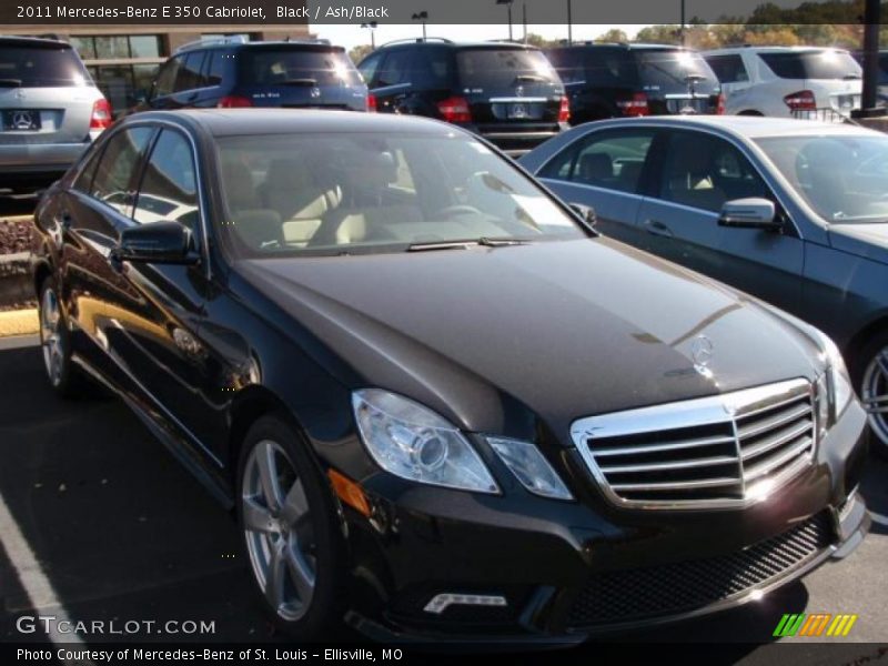 Black / Ash/Black 2011 Mercedes-Benz E 350 Cabriolet