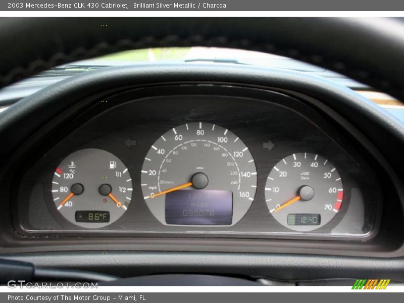  2003 CLK 430 Cabriolet 430 Cabriolet Gauges