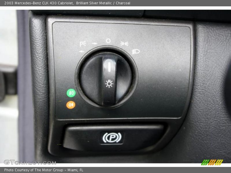 Brilliant Silver Metallic / Charcoal 2003 Mercedes-Benz CLK 430 Cabriolet
