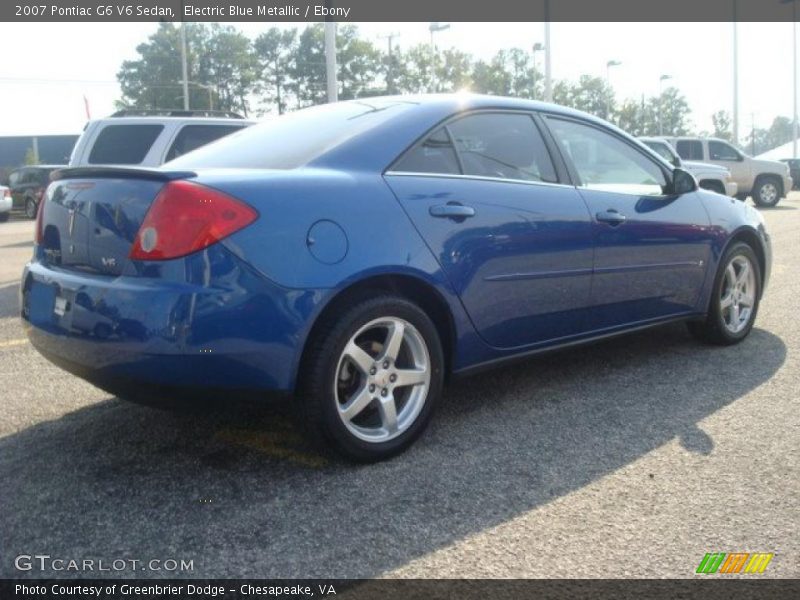 Electric Blue Metallic / Ebony 2007 Pontiac G6 V6 Sedan