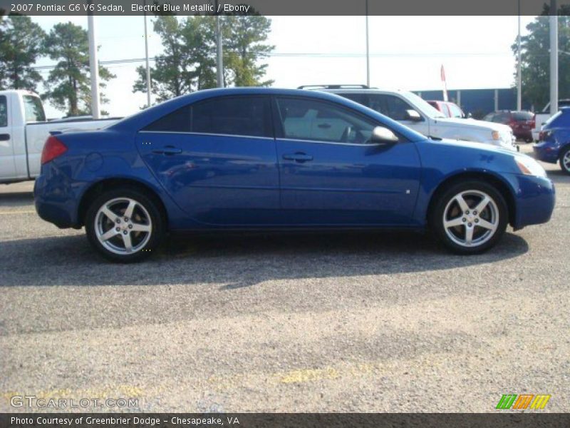 Electric Blue Metallic / Ebony 2007 Pontiac G6 V6 Sedan