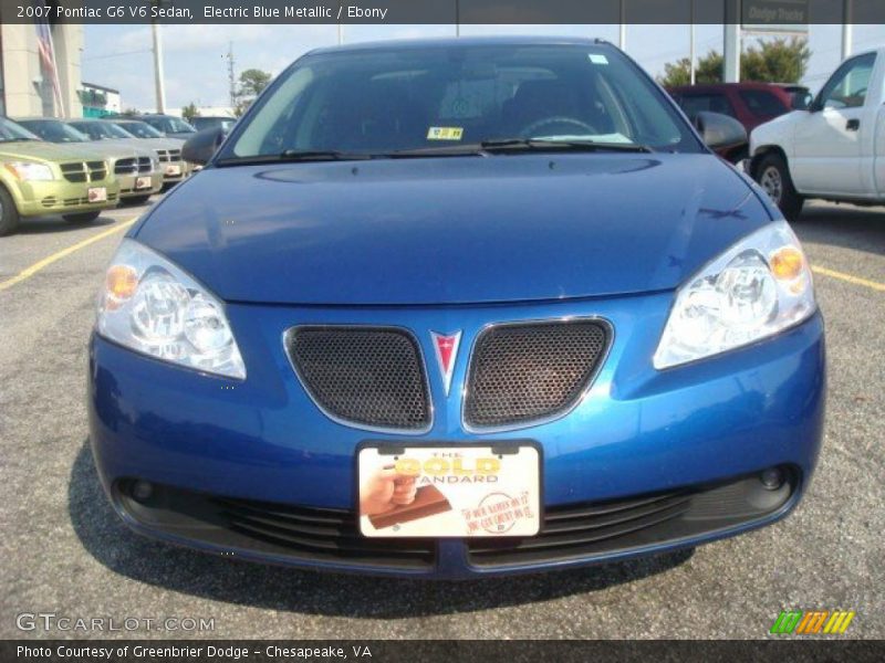 Electric Blue Metallic / Ebony 2007 Pontiac G6 V6 Sedan