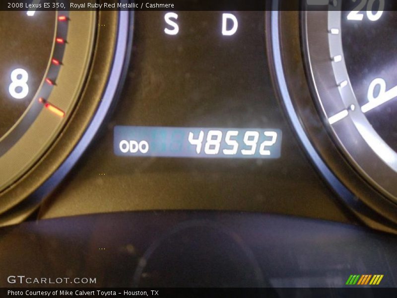 Royal Ruby Red Metallic / Cashmere 2008 Lexus ES 350