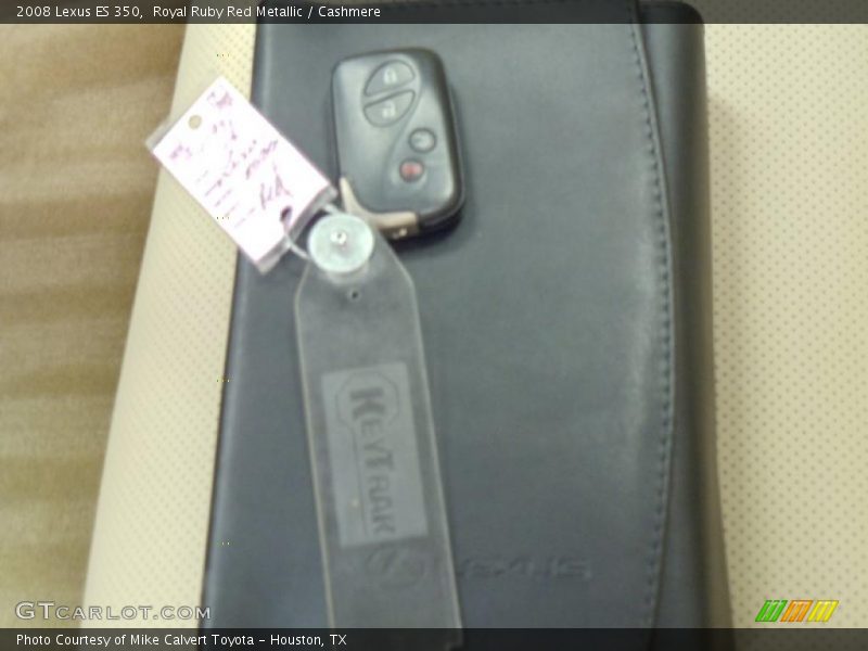 Royal Ruby Red Metallic / Cashmere 2008 Lexus ES 350