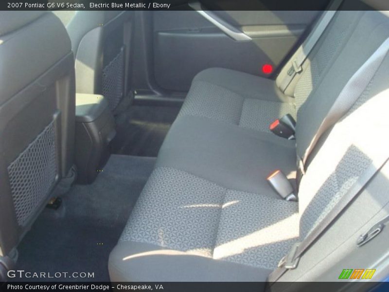 Electric Blue Metallic / Ebony 2007 Pontiac G6 V6 Sedan