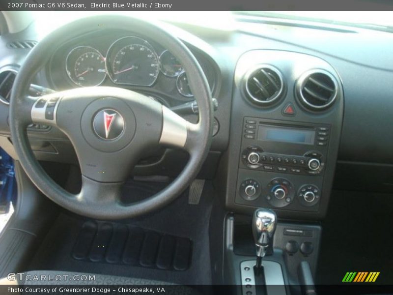 Electric Blue Metallic / Ebony 2007 Pontiac G6 V6 Sedan