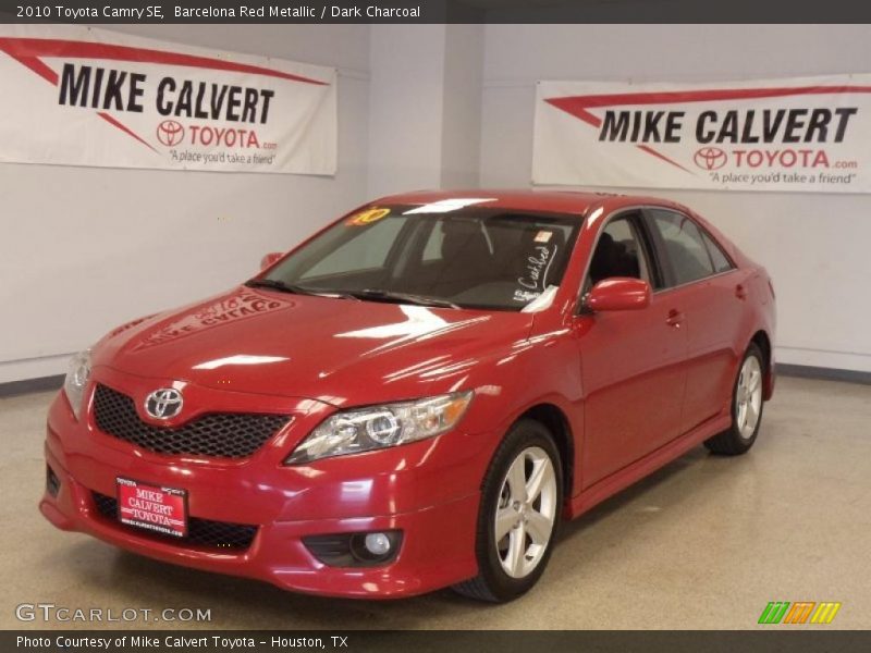 Barcelona Red Metallic / Dark Charcoal 2010 Toyota Camry SE