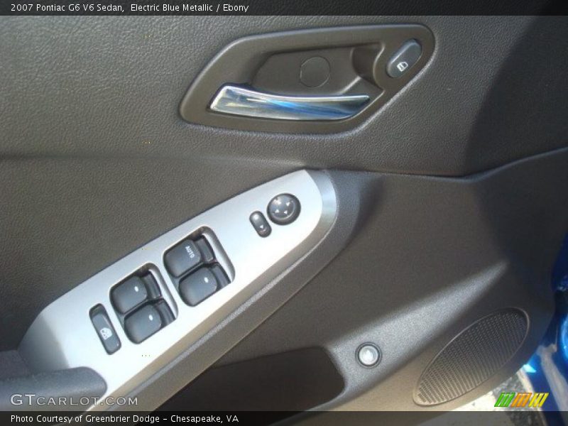 Electric Blue Metallic / Ebony 2007 Pontiac G6 V6 Sedan