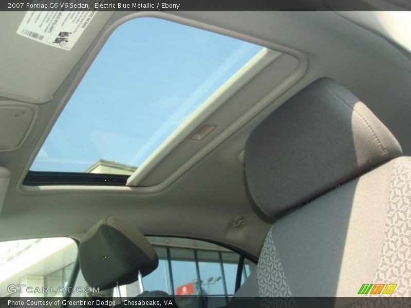 Electric Blue Metallic / Ebony 2007 Pontiac G6 V6 Sedan