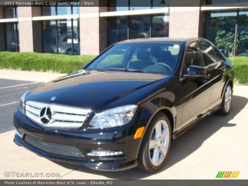 Black / Black 2011 Mercedes-Benz C 300 Sport