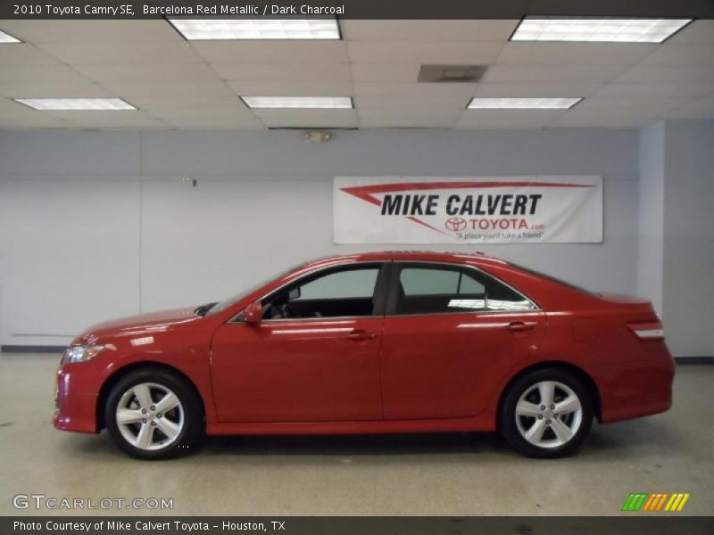Barcelona Red Metallic / Dark Charcoal 2010 Toyota Camry SE