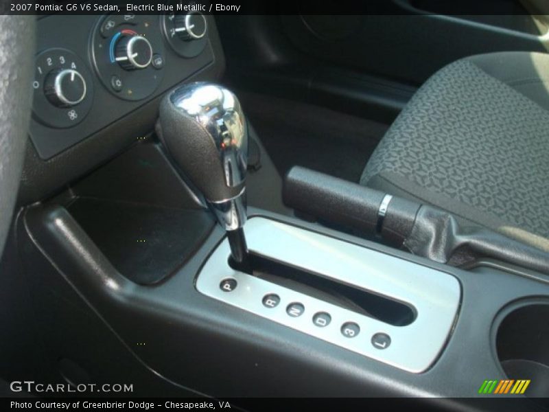 Electric Blue Metallic / Ebony 2007 Pontiac G6 V6 Sedan