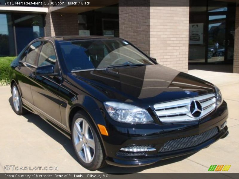 Black / Black 2011 Mercedes-Benz C 300 Sport