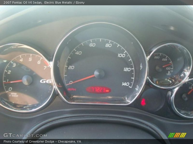 Electric Blue Metallic / Ebony 2007 Pontiac G6 V6 Sedan