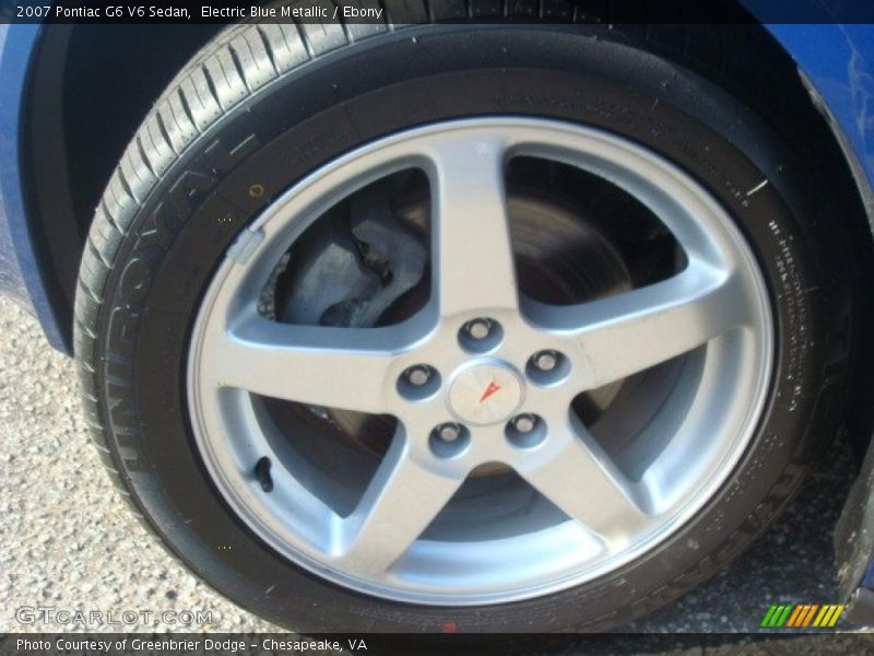 Electric Blue Metallic / Ebony 2007 Pontiac G6 V6 Sedan