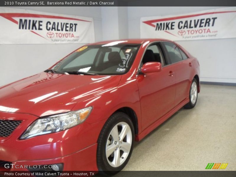 Barcelona Red Metallic / Dark Charcoal 2010 Toyota Camry SE