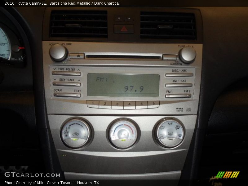 Barcelona Red Metallic / Dark Charcoal 2010 Toyota Camry SE