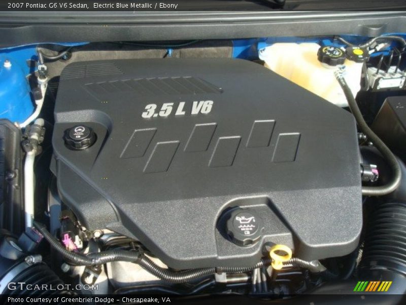 Electric Blue Metallic / Ebony 2007 Pontiac G6 V6 Sedan
