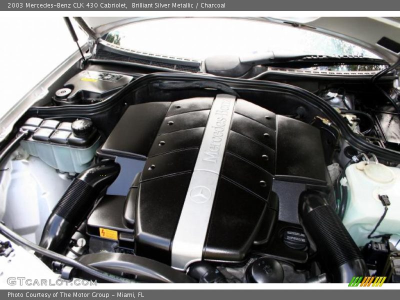 Brilliant Silver Metallic / Charcoal 2003 Mercedes-Benz CLK 430 Cabriolet